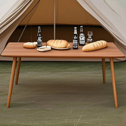 Small Foldable Bamboo Table Folding Coffee Table Bedside Computer Table 